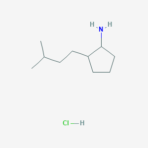 Structure - 2-Isopentylcyclopentan-1-amine hydrochloride, 95%