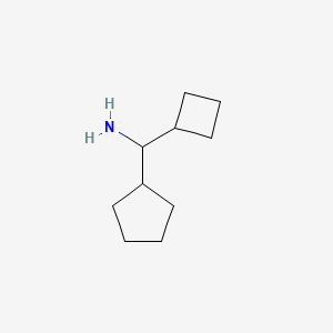 Structure - Cyclobutyl(cyclopentyl)methanamine, 95%