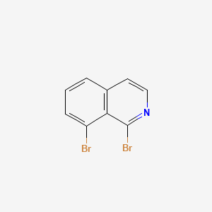 Structure - Isoquinoline, 1,8-dibromo-, 86%