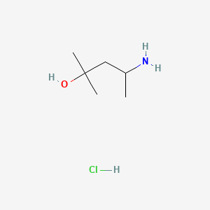 Structure - 4-Amino-2-methylpentan-2-ol hydrochloride, 95%