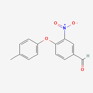 Structure - 3-Nitro-4-(p-tolyloxy)benzaldehyde, 95%