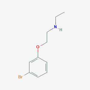 Structure - [2-(3-Bromophenoxy)ethyl](ethyl)amine, [2-(3-BROMOPHENOXY)ETHYL]ETHYLAMINE HYDROCHLORIDE