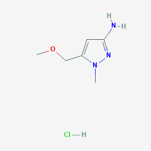 Structure - 5-(Methoxymethyl)-1-methyl-1H-pyrazol-3-amine hydrochloride