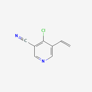 Structure - 4-Chloro-5-vinylnicotinonitrile