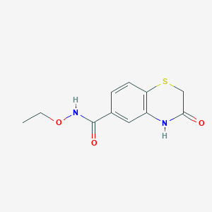 Structure - N-Ethoxy-3-oxo-3,4-dihydro-2H-benzo[b][1,4]thiazine-6-carboxamide