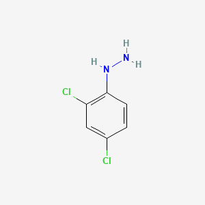 Structure - (2,4-Dichlorophenyl)hydrazine, 2,4-Dichlorophenylhydrazine