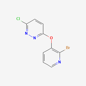 Structure - 3-((2-Bromopyridin-3-yl)oxy)-6-chloropyridazine