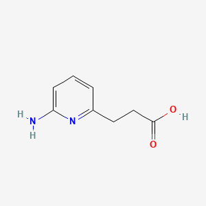 Structure - 3-(6-Aminopyridin-2-yl)propanoic acid