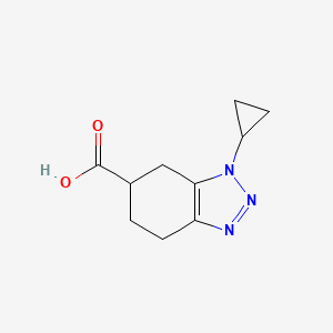 Structure - 1-Cyclopropyl-4,5,6,7-tetrahydro-1H-benzo[d][1,2,3]triazole-6-carboxylic acid
