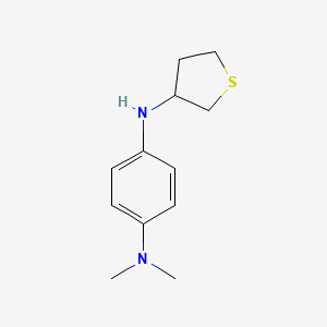 Structure - N1,N1-Dimethyl-N4-(tetrahydrothiophen-3-yl)benzene-1,4-diamine