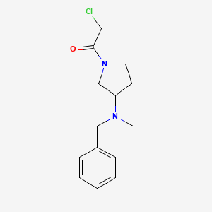 Structure - 1-(3-(Benzyl(methyl)amino)pyrrolidin-1-yl)-2-chloroethanone
