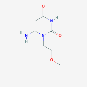 Structure - 6-Amino-1-(2-ethoxyethyl)-1,2,3,4-tetrahydropyrimidine-2,4-dione