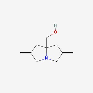 Structure - (2,6-Dimethylenetetrahydro-1H-pyrrolizin-7a(5H)-yl)methanol