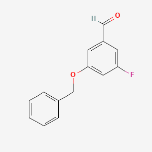 Structure - 3-Benzyloxy-5-fluorobenzaldehyde