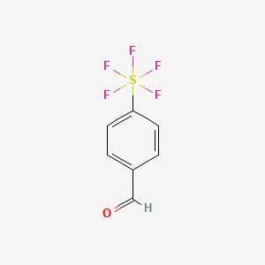 Structure - 4-(Pentafluorothio)benzaldehyde, 4-(Pentafluorosulfanyl)benzaldehyde