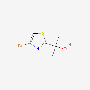 Structure - 2-(4-Bromothiazole)propan-2-ol, 4-Bromo-2-(2-hydroxyprop-2-yl)-1,3-thiazole
