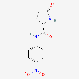 Structure - L-Pyroglutamic acid 4-nitroanilide, (2S)-5-oxo-2-(4-nitroanilinocarbonyl)pyrrolidine