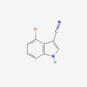 Structure - 4-Bromo-1H-indole-3-carbonitrile, 4-BROMO-3-CYANOINDOLE