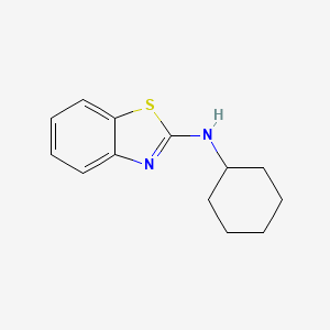 Structure - N-Cyclohexyl-1,3-benzothiazol-2-amine, N-Cyclohexylbenzothiazole-2-amine