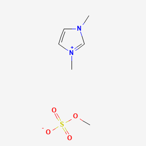 Structure - 1,3-Dimethyl-1H-imidazol-3-ium methyl sulfate, 1,3-Dimethylimidazolium methylsulfate