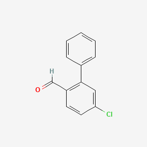 Structure - 5-Chloro-[1,1'-biphenyl]-2-carbaldehyde