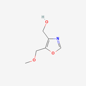 Structure - [5-(methoxymethyl)-1,3-oxazol-4-yl]methanol