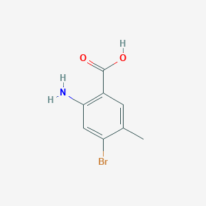 Structure - 2-Amino-4-bromo-5-methylbenzoic acid