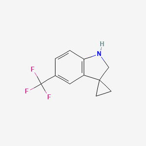 Structure - 5-(Trifluoromethyl)spiro[cyclopropane-1,3-indoline]