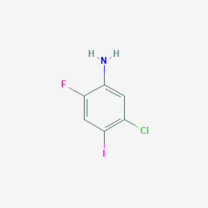 Structure - 5-Chloro-2-fluoro-4-iodoaniline