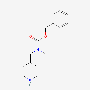 Structure - Benzyl methyl(piperidin-4-ylmethyl)carbamate, Methyl-piperidin-4-ylmethyl-carbamic acid benzyl ester