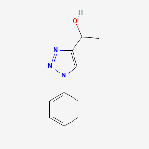 Structure - α-Methyl-1-phenyl-1H-1,2,3-triazole-4-methanol, 1-(1-phenyl-1H-1,2,3-triazol-4-yl)ethan-1-ol