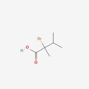 Structure - 2-Bromo-2,3-dimethylbutanoic acid