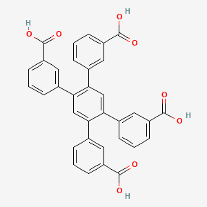 Structure - 4',5'-Bis(3-carboxyphenyl)-[1,1':2',1''-terphenyl]-3,3''-dicarboxylic acid