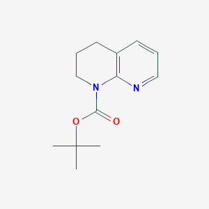 Structure - 1-(tert-Butoxycarbonyl)-1,2,3,4-tetrahydro-1,8-naphthyridine, tert-Butyl 3,4-dihydro-1,8-naphthyridine-1(2H)-carboxylate