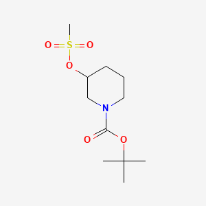 Structure - tert-Butyl 3-((methylsulfonyl)oxy)piperidine-1-carboxylate, N-BOC-3-MESYLOXYPIPERIDINE