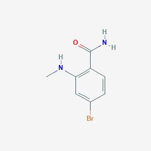 Structure - 4-Bromo-2-(methylamino)benzamide