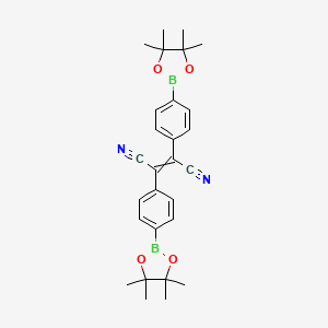 Structure - 2,3-Bis[4-(4,4,5,5-Tetramethyl-1,3,2-dioxaborolan-2-yl)phenyl]-2-butenedinitrile