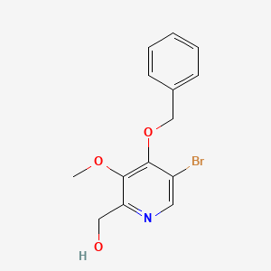 Structure - (4-(Benzyloxy)-5-bromo-3-methoxypyridin-2-yl)methanol