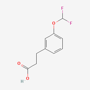 Structure - 3-[3-(difluoromethoxy)phenyl]propanoic acid, 3-[3-(Difluoromethoxy)phenyl]propionic acid
