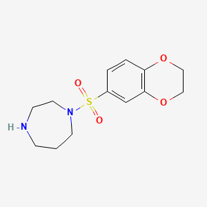 Structure - 1-(2,3-dihydro-1,4-benzodioxine-6-sulfonyl)-1,4-diazepane