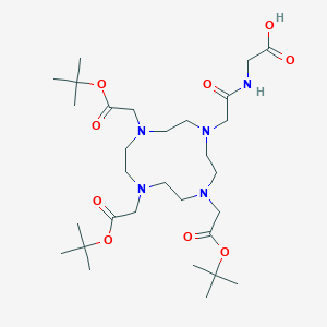 Structure - (2-(4,7,10-Tris(2-(tert-butoxy)-2-oxoethyl)-1,4,7,10-tetraazacyclododecan-1-yl)acetyl)glycine