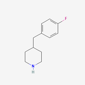 Structure - 4-(4'-Fluorobenzyl)piperidine, 4-(4-Fluorobenzyl)piperidine