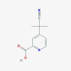 Structure - 4-(2-Cyanopropan-2-yl)picolinic acid