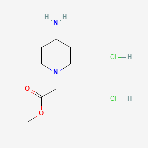 Structure - Methyl 2-(4-aminopiperidin-1-yl)acetate dihydrochloride, methyl (4-amino-1-piperidinyl)acetate dihydrochloride