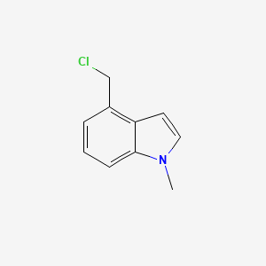 Structure - 4-(Chloromethyl)-1-methyl-1h-indole