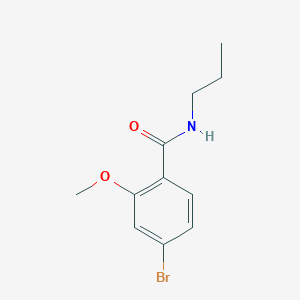 Structure - 4-Bromo-2-methoxy-N-propylbenzamide