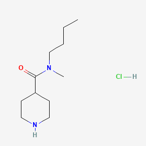 Structure - N-Butyl-N-methylpiperidine-4-carboxamide hydrochloride, N-Butyl-N-methyl-4-piperidinecarboxamide hydrochloride