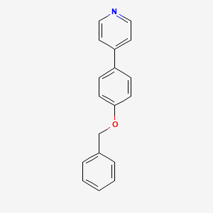 Structure - 4-(4-(Benzyloxy)phenyl)pyridine