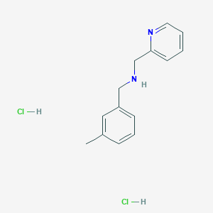 Structure - [(3-methylphenyl)methyl](pyridin-2-ylmethyl)amine dihydrochloride