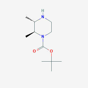 Structure - Tert-butyl (2S,3S)-2,3-dimethylpiperazine-1-carboxylate